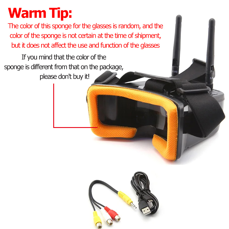 Gafas de vídeo VR009 FPV, pant - Fpv Drone Antenna reseña y precio